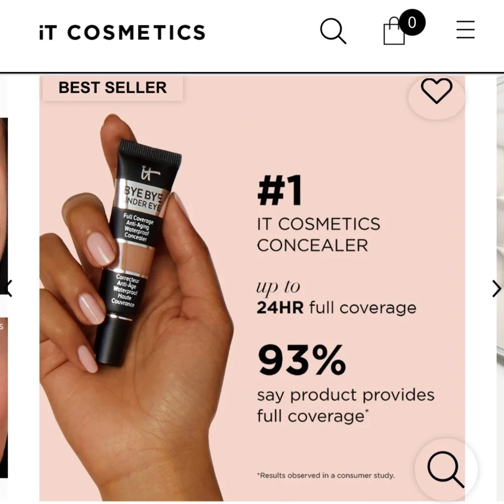 It BYE BYE UNDER EYE . Full Coverage Anti Aging Waterproof Concealer